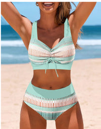 European And American Plus Size Split Swimsuit Female Bikini Cross-border Plump Girls Bikini Swimsuit Manufacturer