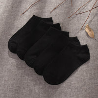 Summer Low-cut Solid-color Business Cotton Trendy Sweat-absorbent Breathable And Low-cut Ankle Socks