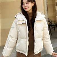 Loose Hooded Lightweight Cotton Clothing Coat