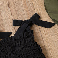 Two Piece Set Of Baby Sling Top And Shorts