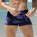 Low Waist Front Pocket Plus Size Hot Spring Swimming Men's Boxers