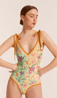 Double-sided Clothes Women's Tight Strap Printing Swimsuit