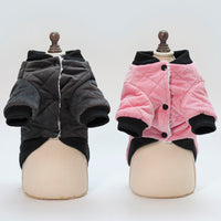 Autumn And Winter Casual Warm Plaid Jacket Small Dog