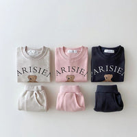 Autumn And Winter Children Sweater Casual Long-sleeved Two-piece Set