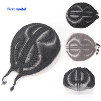 Men's Special Real Hair Hand-woven African Braid Wig Men Hair Piece