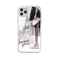 Fashion Lady Mobile Phone Case Transparent TPU Soft Protective Cover