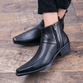 Men's Casual Personality Korean High Top Martin Leather Shoes