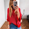 Womens Crew-neck Sweater A Stylish Versatile And Relaxed-fit Top