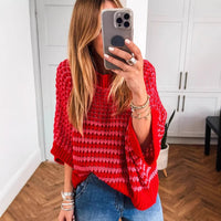Womens Crew-neck Sweater A Stylish Versatile And Relaxed-fit Top
