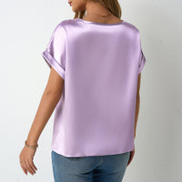 New Springsummer Womens Loose-fitting Cropped T-shirt