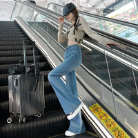 Micro High Waist Slim Slimming Light Color Stretch Long Jeans
