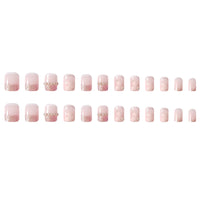 Summer Mountain Camellia Pearl Wearable Wearable Pseudo -nail Patch