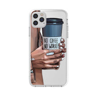 Fashion Lady Mobile Phone Case Transparent TPU Soft Protective Cover