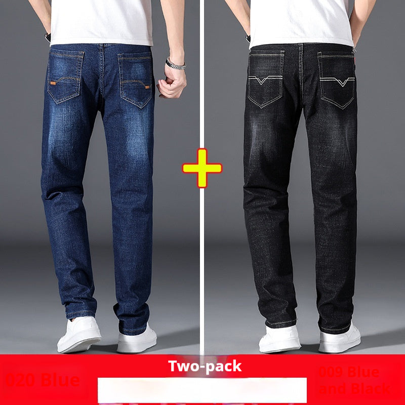 Summer Thin Jeans Men's Loose Straight