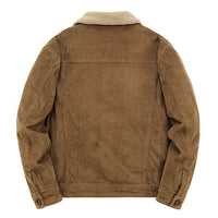 Mens Short, Fleece-lined, Insulated Cotton-padded Coat