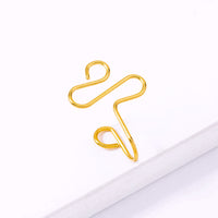 Exaggerated U-shaped Hand-wound Irregular Fake Nose Ring