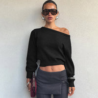 Women's Fashion Simple Elegant Slim-fit Long Sleeve Top