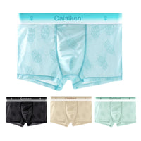 Summer Ice Silk Ultra-thin Breathable Mesh Boxers