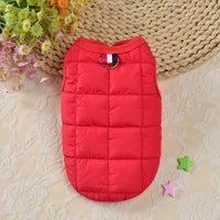 Pet Plaid Cotton Coat Teddy Bomei