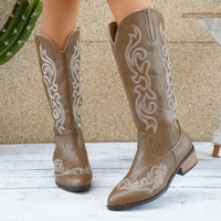 Plus Size Women's Boots Pointed Retro