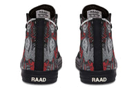Fashion Printed Couple High Top Canvas Shoes