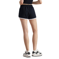 Thin High Waist Retro Color Matching Sports Shorts