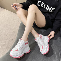 Thick Bottom Height Increasing Insole Casual Daddy Shoes Muffin Sports Women