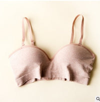 Wireless Bra Sports Yoga Small Chest Push Up Adjustable Solid Color One-piece Bra