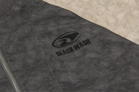Color Contrast Patchwork Raglan Sleeve Baseball PU Leather Cotton Jacket