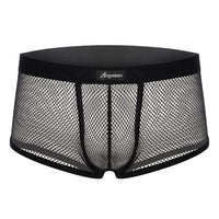 Men's Underwear Mesh Breathable Boxers Transparent