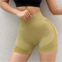 Fitness Yoga Shorts Pants Butt Lifting Seamless Leggings Women Gym