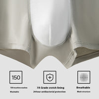 Antibacterial Crotch Plus Size Summer Breathable Thin Boys Boxer Briefs Heads