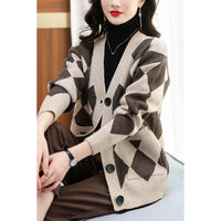 Western Style Small Shirt Slimming Youthful-looking Top Sweater Coat
