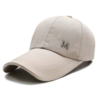 Autumn Simple Stick M Ball Cap Female Outdoor Fishing Lengthened Brim