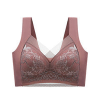 Ice Silk Lace Thin Seamless Back Shaping Bra