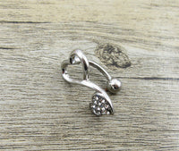 Love Wings Navel Ring Reverse Upside Down