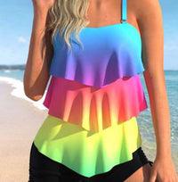 Women's Fashion Printed Split Swimsuit