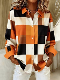 Summer Mysterious Totem Print Long Sleeve Shirt Women's Top
