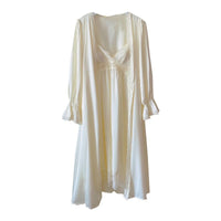 Lace Princess Style French Court Slip Nightdress Two-piece Set