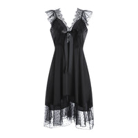 Women's Summer See-through V-neck Lace Nightdress