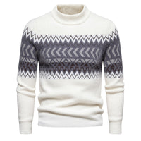 Printed Round Neck Sweater For Men