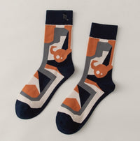12Constellations Embroidered Socks Autumn And Winter