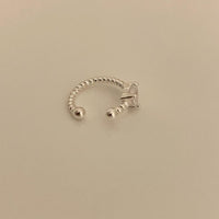 Silver Personalized Loving Heart Zircon Minimalist Ear Clip