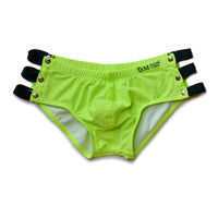 Men's Swimming Trunks Low Waist Solid Color Black And White Boxer Hollow