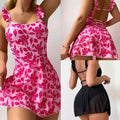 European And American Printed One-piece Bikini Swimsuit