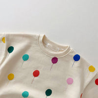 Children's Thickened Sweater Pullover Suit Top Pants