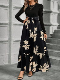 Fashionable And Elegant Printed Loose-Fitting Dress For Women