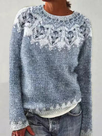 Hot Sale Round Neck Loose And Stylish Long Sleeves Sweater