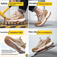 Mens Safety Shoes Puncture-Resistant And Impact-Resistant Work Boots