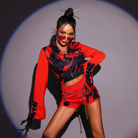 Girls' Group Performance Costume Suit Korean Dance Singing Costume Hip Hop Street Dance